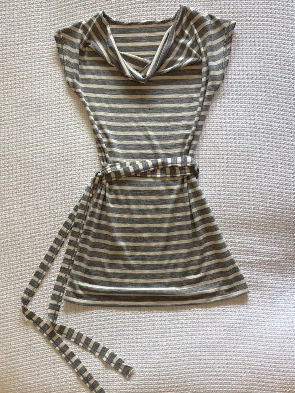 Icebreaker Merino Wool Cowl Neck Dress - With Wrap Belt